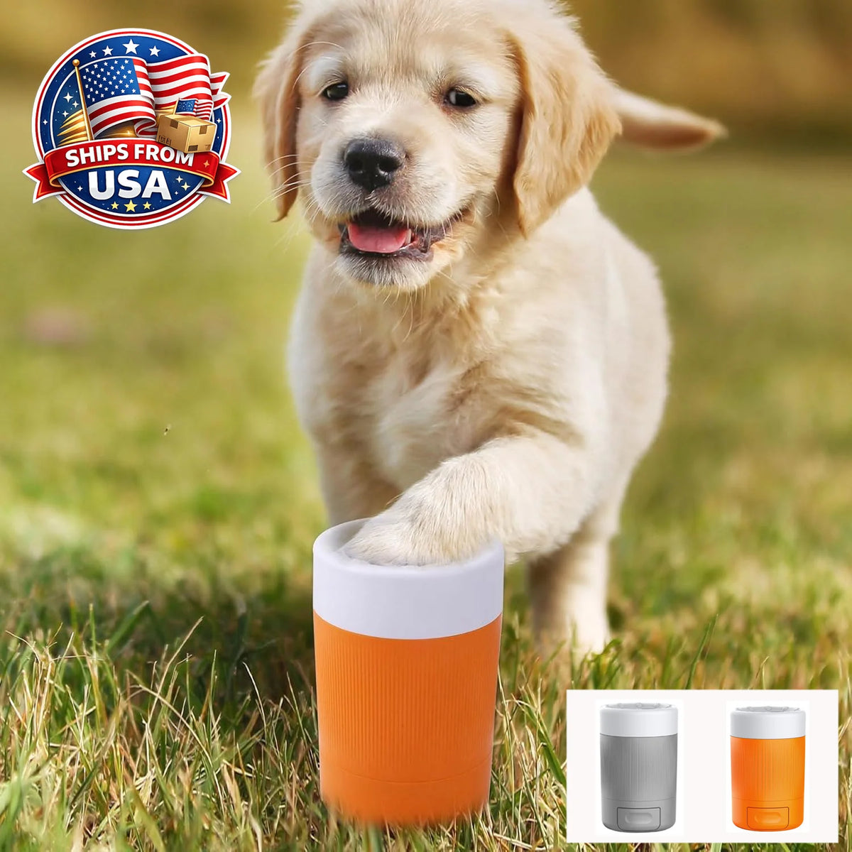 Dog Paw Cleaner Cup Portable Foot Washer With Soft Bristles