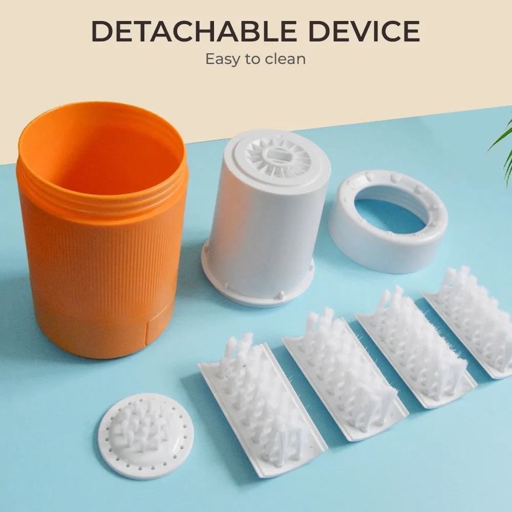 Dog Paw Cleaner Cup Portable Foot Washer With Soft Bristles