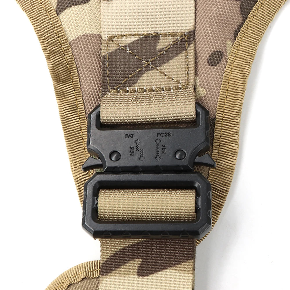 PETRAVEL Military Dog Harness Vest Set For Training