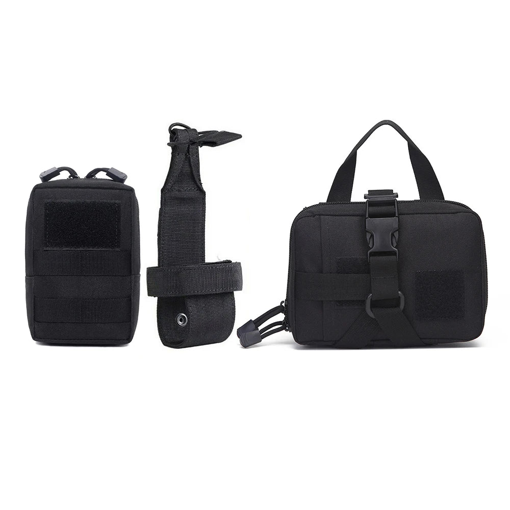 PETRAVEL Dog Tactical Bags Set Molle Pouches Harness Attachments Training