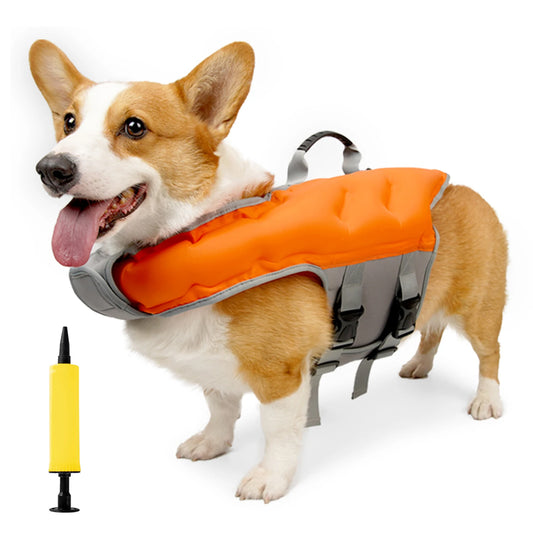 GLORIOUS KEK Dog Life Vest Inflatable Super Buoyancy For Beach And Pool