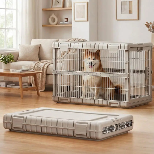 Collapsible Heavy Duty Dog Kennel For Large Dogs Indoors