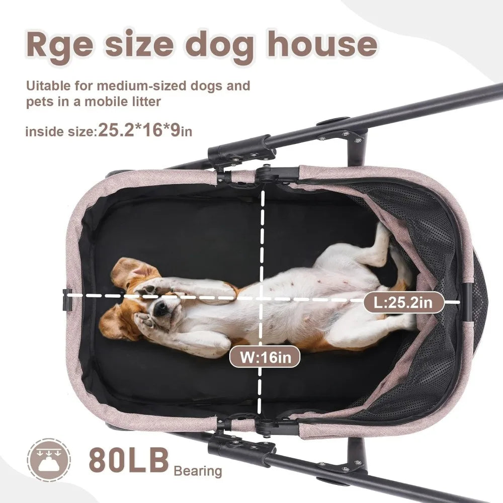 RBXC All Terrain Dog Stroller Ideal For Everyday Outdoor Use