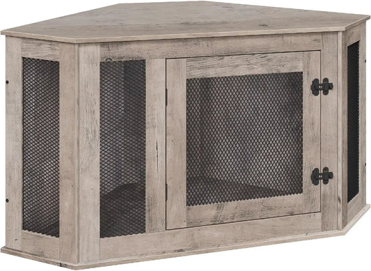 Corner Dog Crate Furniture End Table For Small Medium Dogs