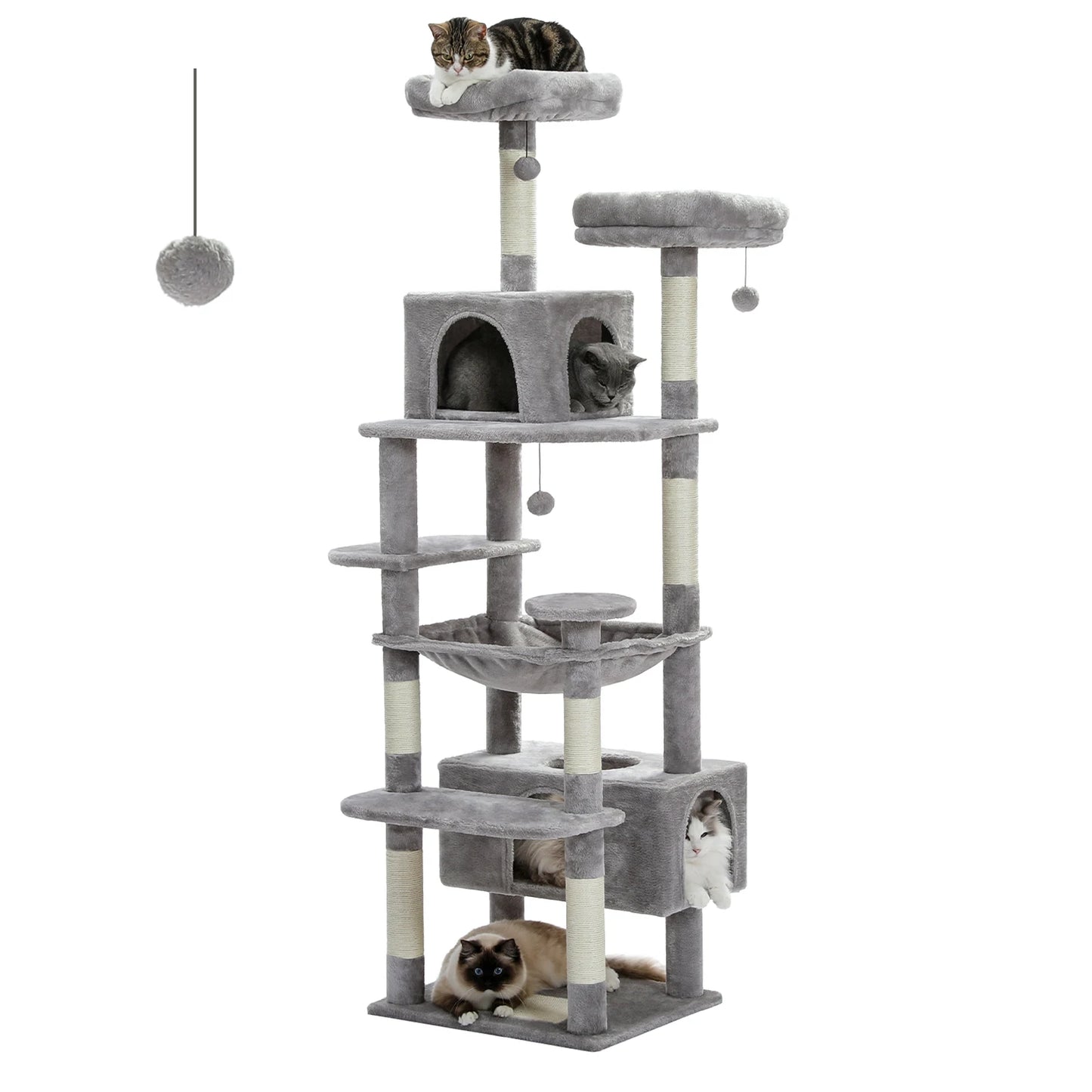 PAWZ Road Indoor Cat Tree Tower With Sisal Scratching Posts