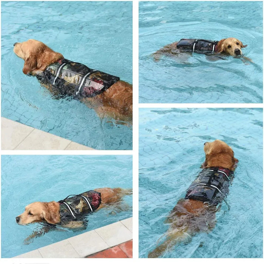 SHISHI CN Dog Life Jacket With Adjustable Straps Reflective