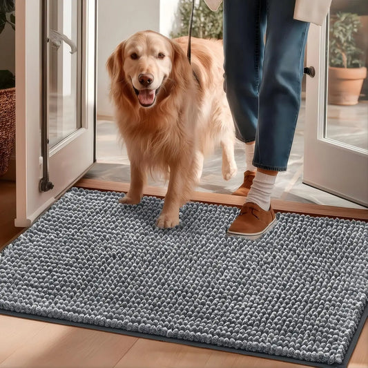 Super Absorbent Dog Door Mat Non Slip Indoor Outdoor Entryway