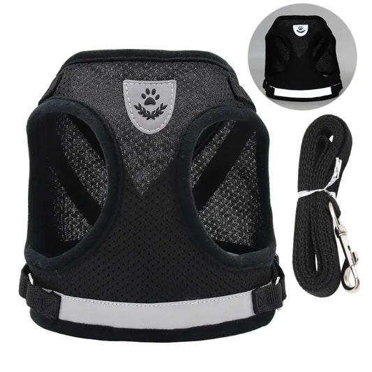 NONECN Pet Mesh Reflective Adjustable Harness Vest