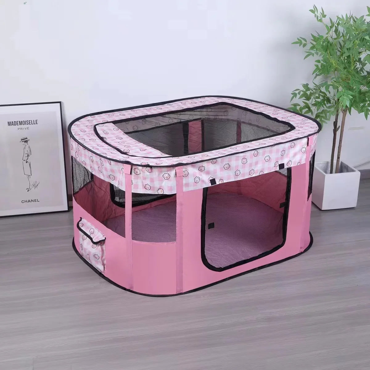 Cat House Folding Tent Bed With Oxford Fabric For Cats