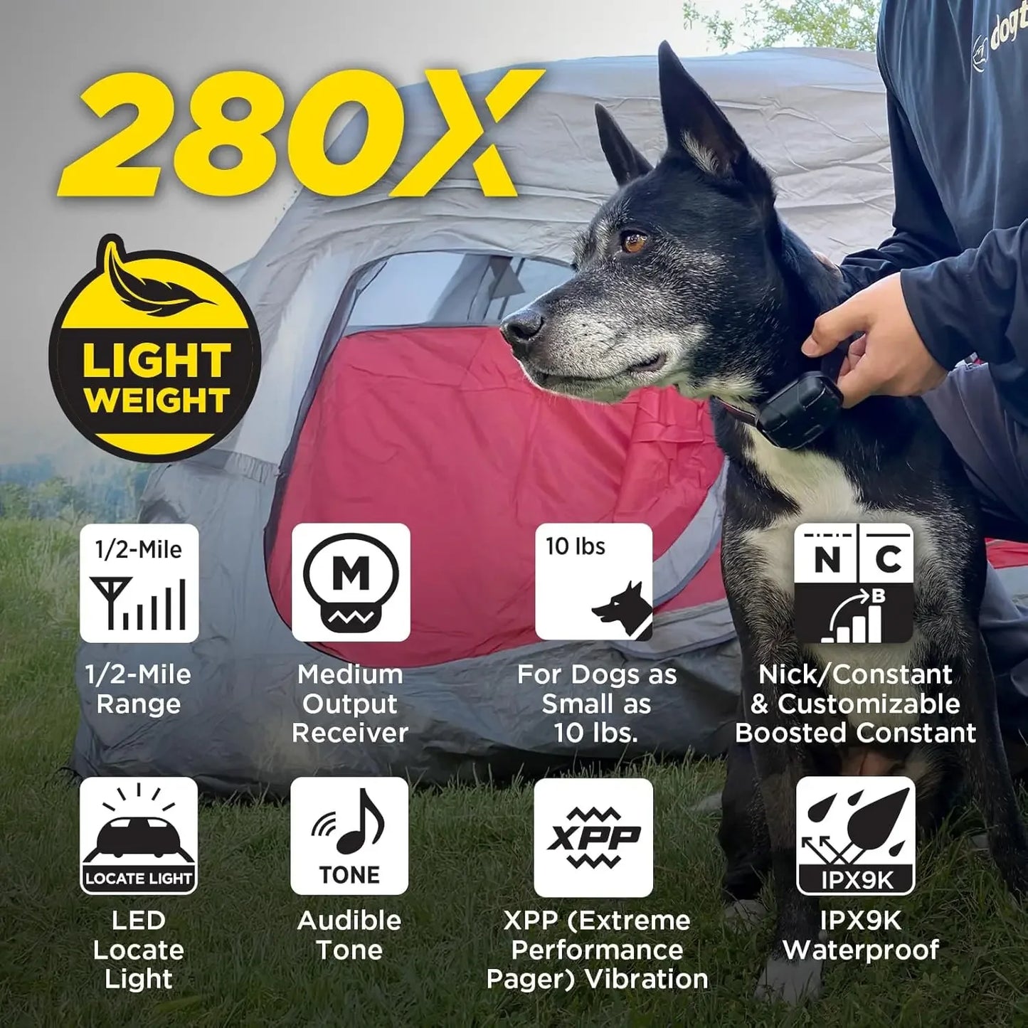 280X E Collar With Remote For Stubborn Dogs Long Range