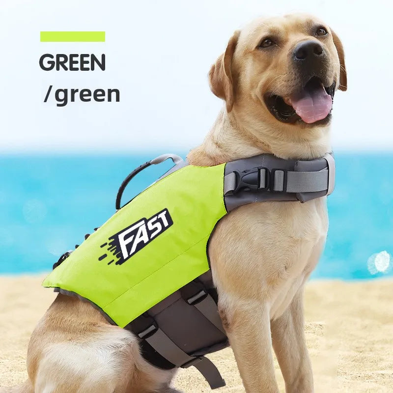 Dog Life Jacket Swimming Vest Reflective Adjustable For Pets