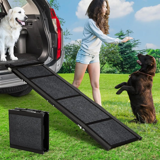HiMISS Upgraded Foldable Dog Car Ramp With Non Slip Surface