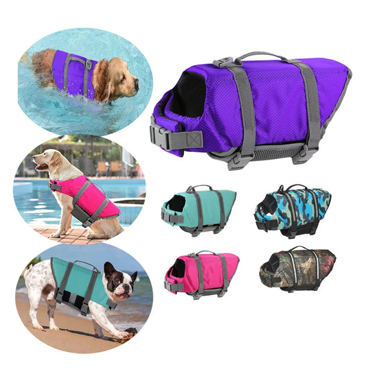 SHISHI CN Dog Life Jacket With Adjustable Straps Reflective