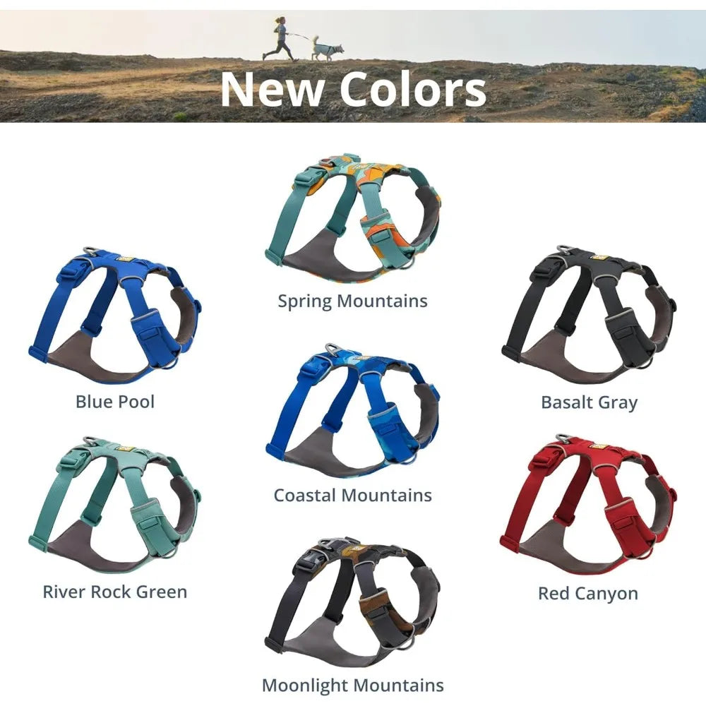 XMSJ Reflective Dog Harness With Dual Leash Clips