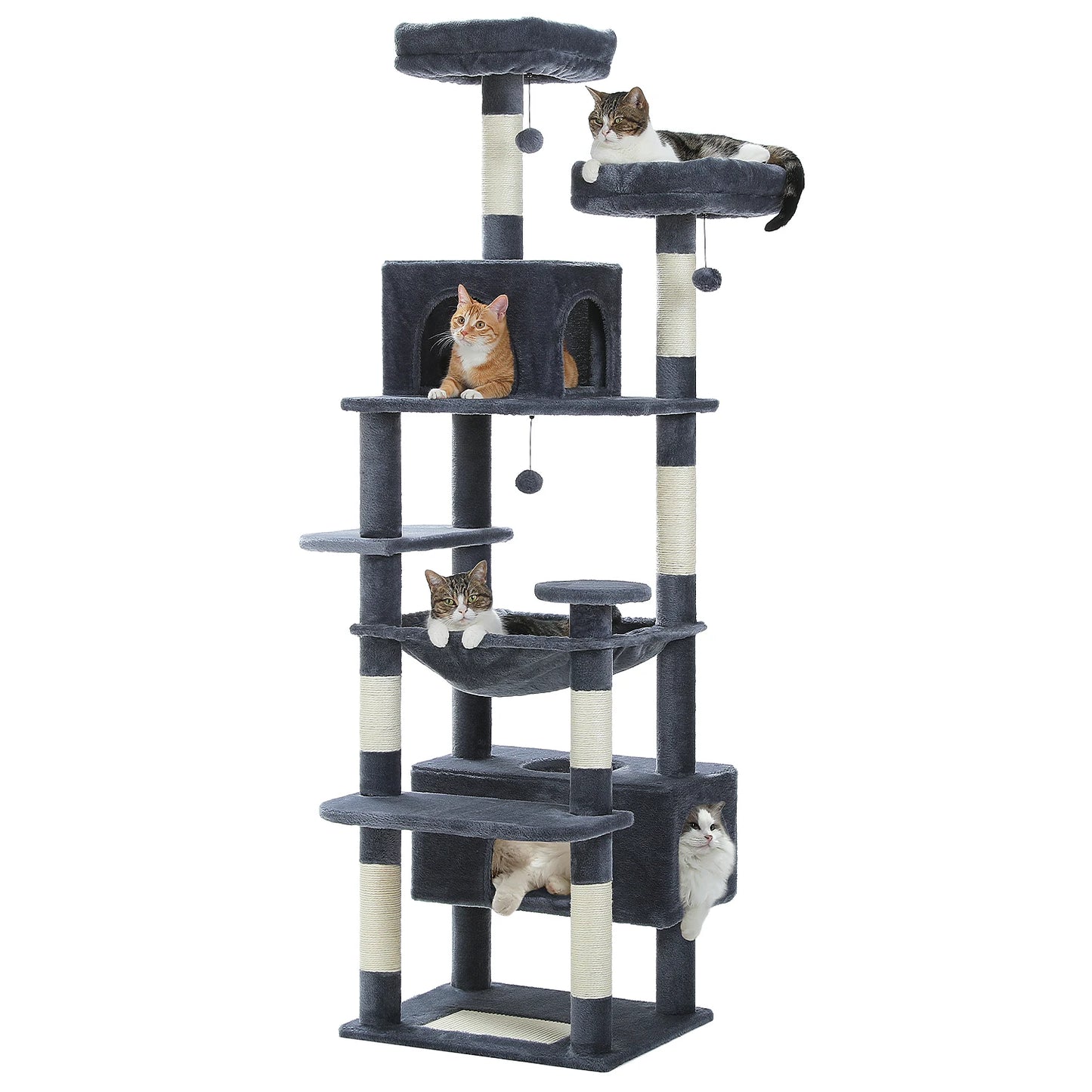 PAWZ Road Indoor Cat Tree Tower With Sisal Scratching Posts