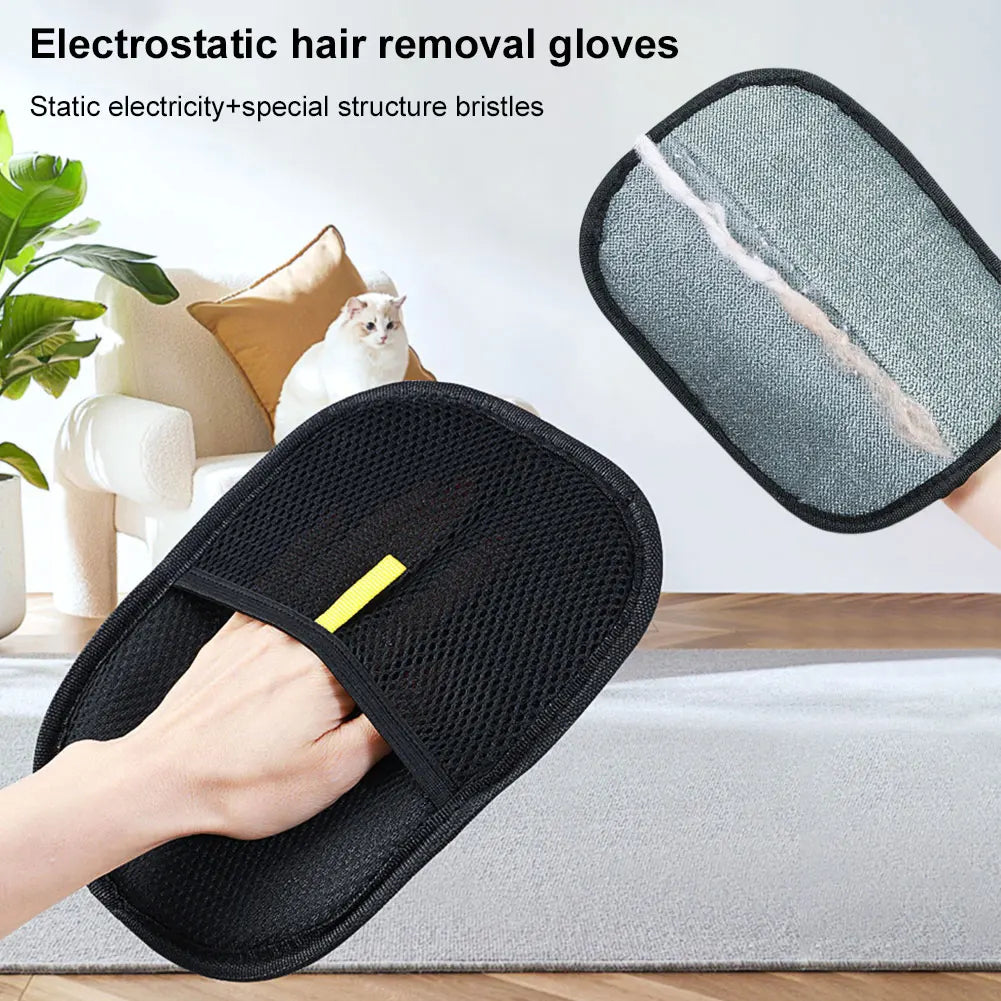 APWIKOGER Pet Hair Remover Mitt Deshedding Glove Dog Cat Rabbit