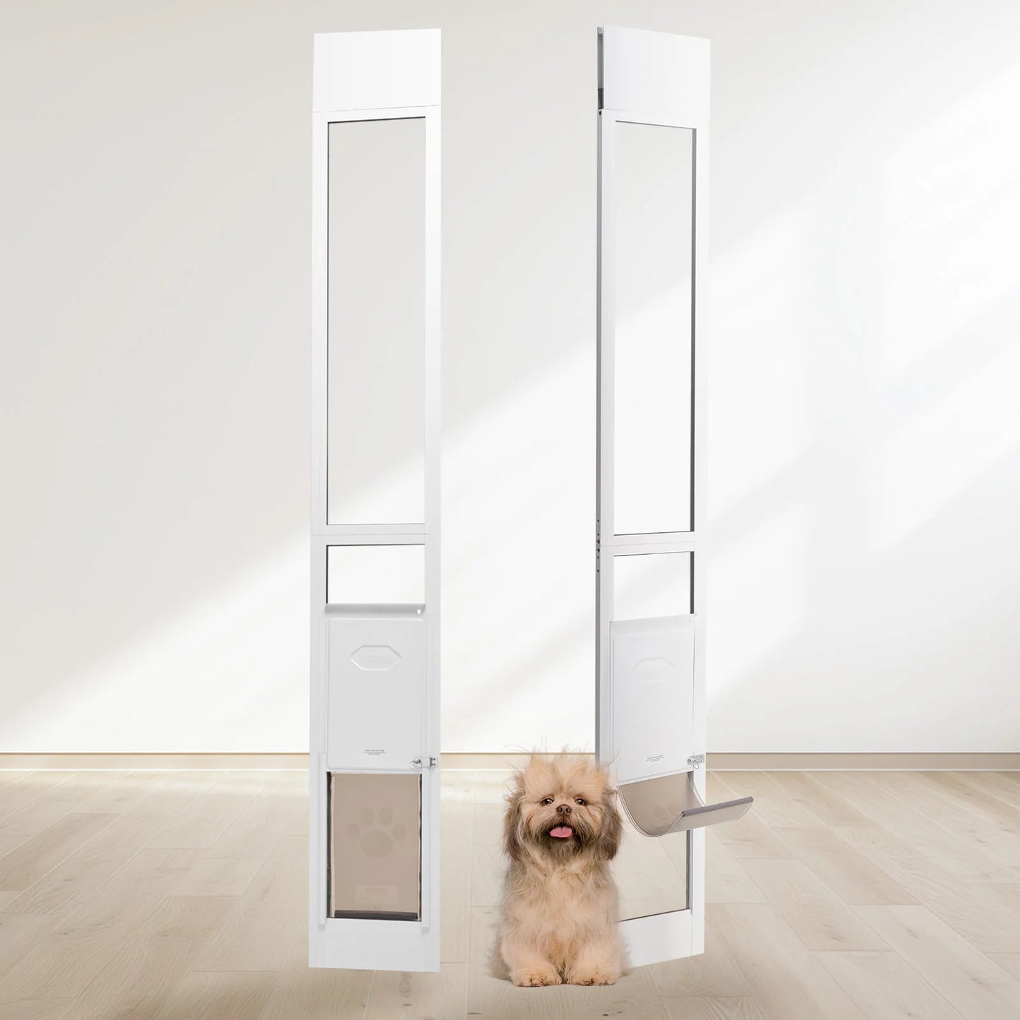 NONEDog Door Sliding Glass Pet Door With Adjustable Height