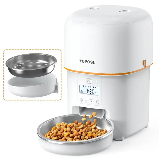 Automatic Cat Feeder Dispenser With Timed Meals And Battery Life