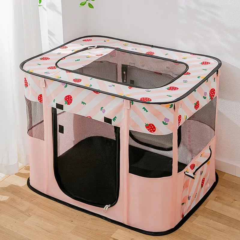 Cat House Folding Tent Bed With Oxford Fabric For Cats