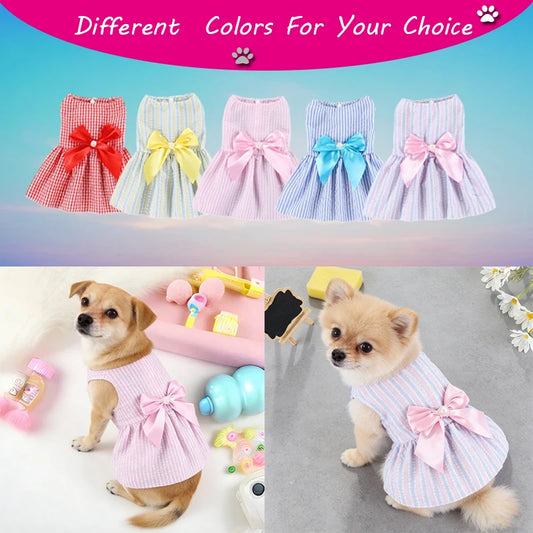 NONECN Flower Princess Dress for Dogs Cute Pet Clothes
