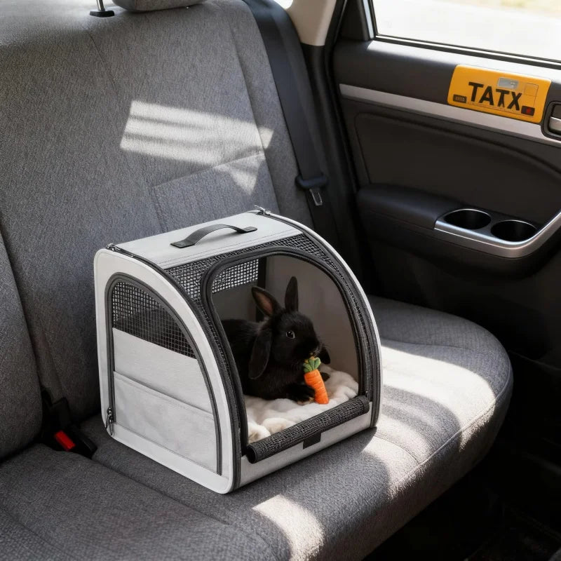 Back Seat Car Pet Barrier Fence Breathable Travel Cage For Dogs And Cats