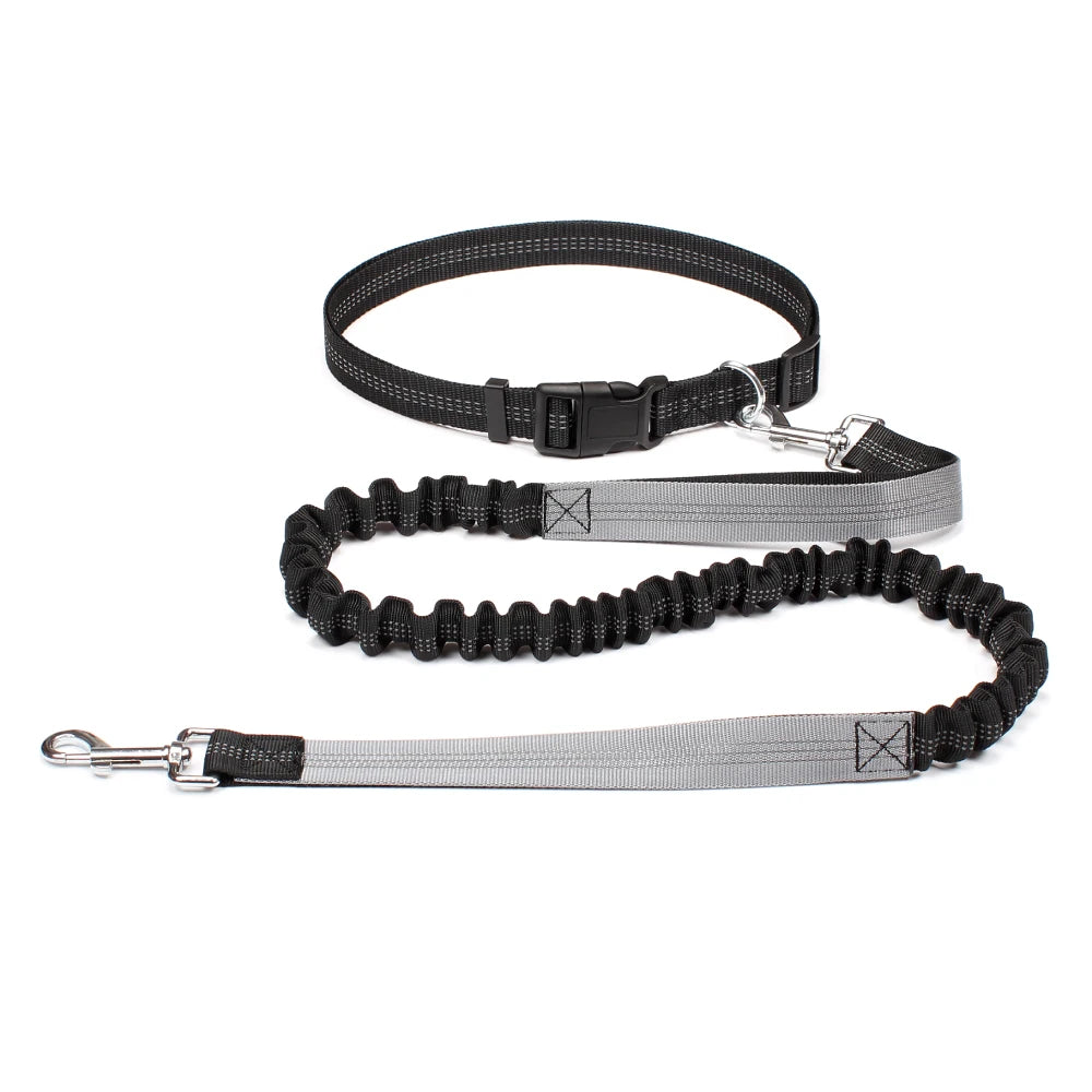 NONECN Hands Free Dog Leash Waist Belt Adjustable Reflective