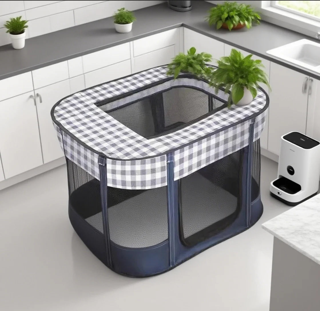 Foldable Pet Delivery Tent For Cats And Dogs Breathable Maternity Bed