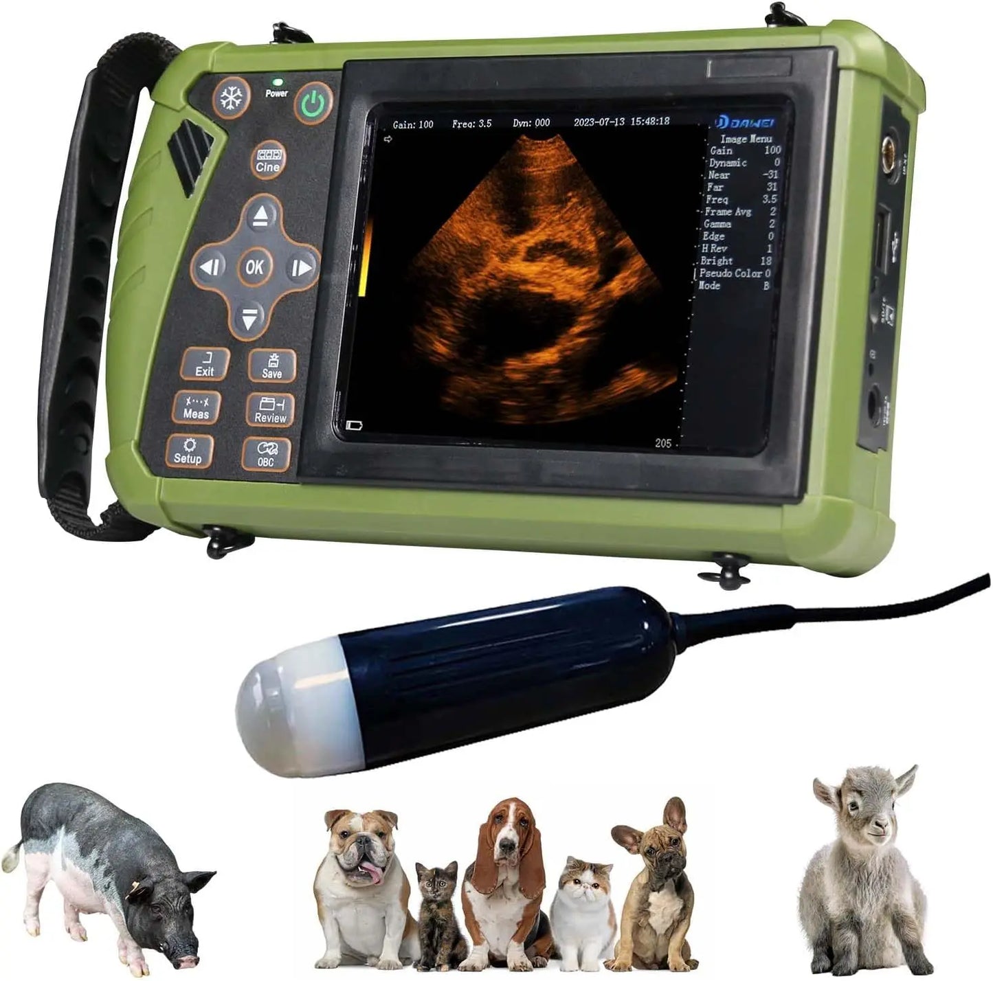 DAWEI Portable Veterinary Ultrasound Scanner Pregnancy