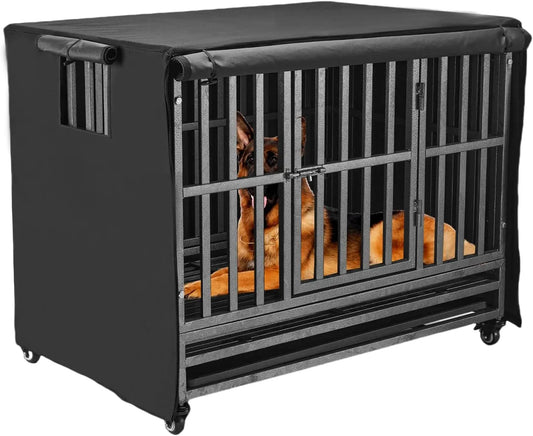 Heavy-Duty Dog Crate Cover With Insulation And Breathable Window