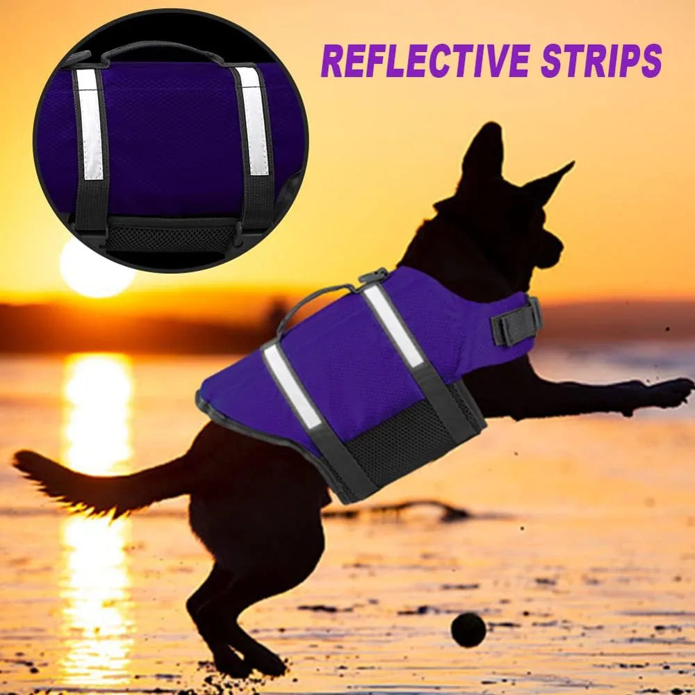 SHISHI CN Dog Life Jacket With Adjustable Straps Reflective