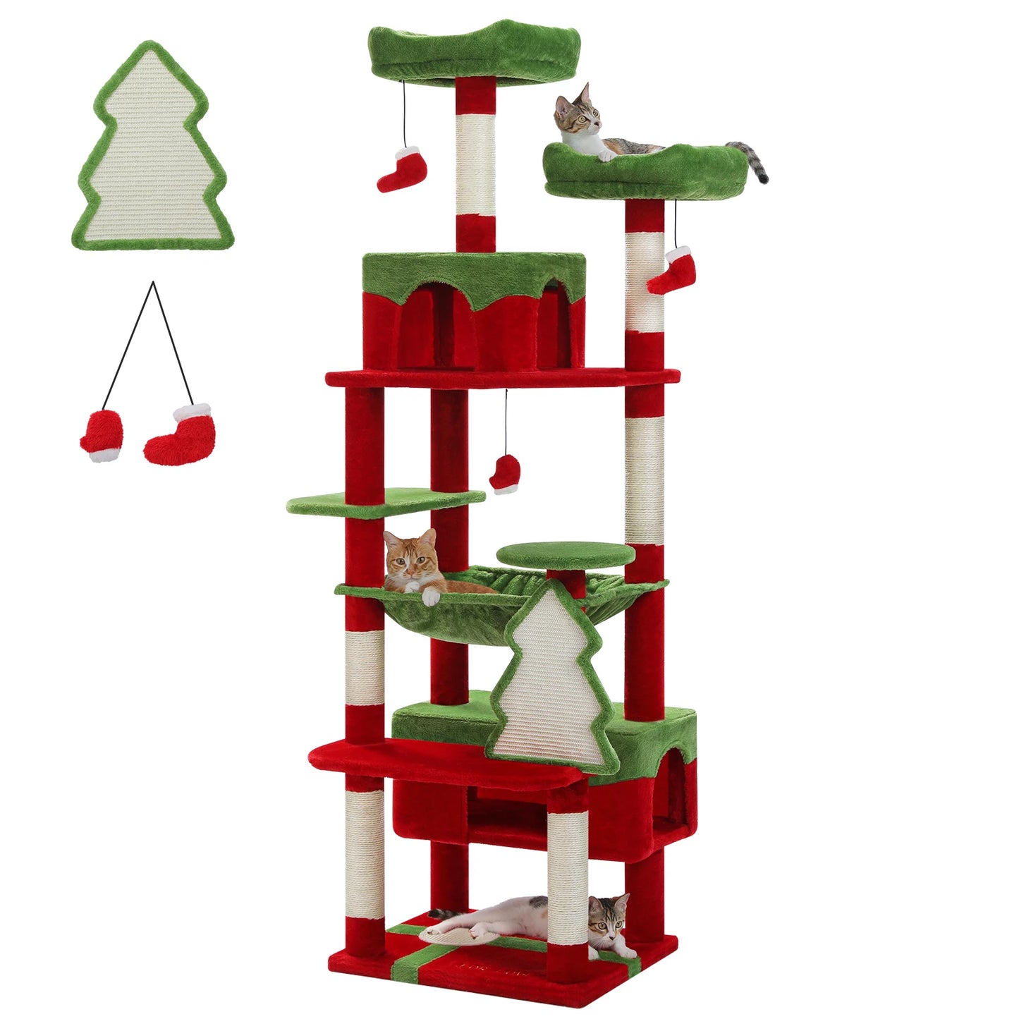 PAWZ Road Indoor Cat Tree Tower With Sisal Scratching Posts