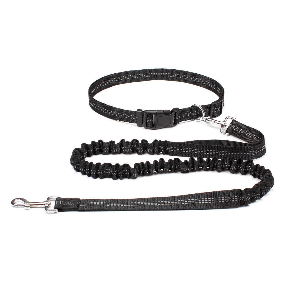 NONECN Hands Free Dog Leash Waist Belt Adjustable Reflective