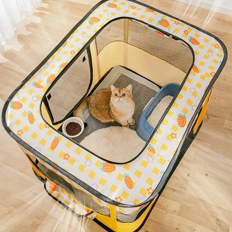 Cat House Folding Tent Bed With Oxford Fabric For Cats