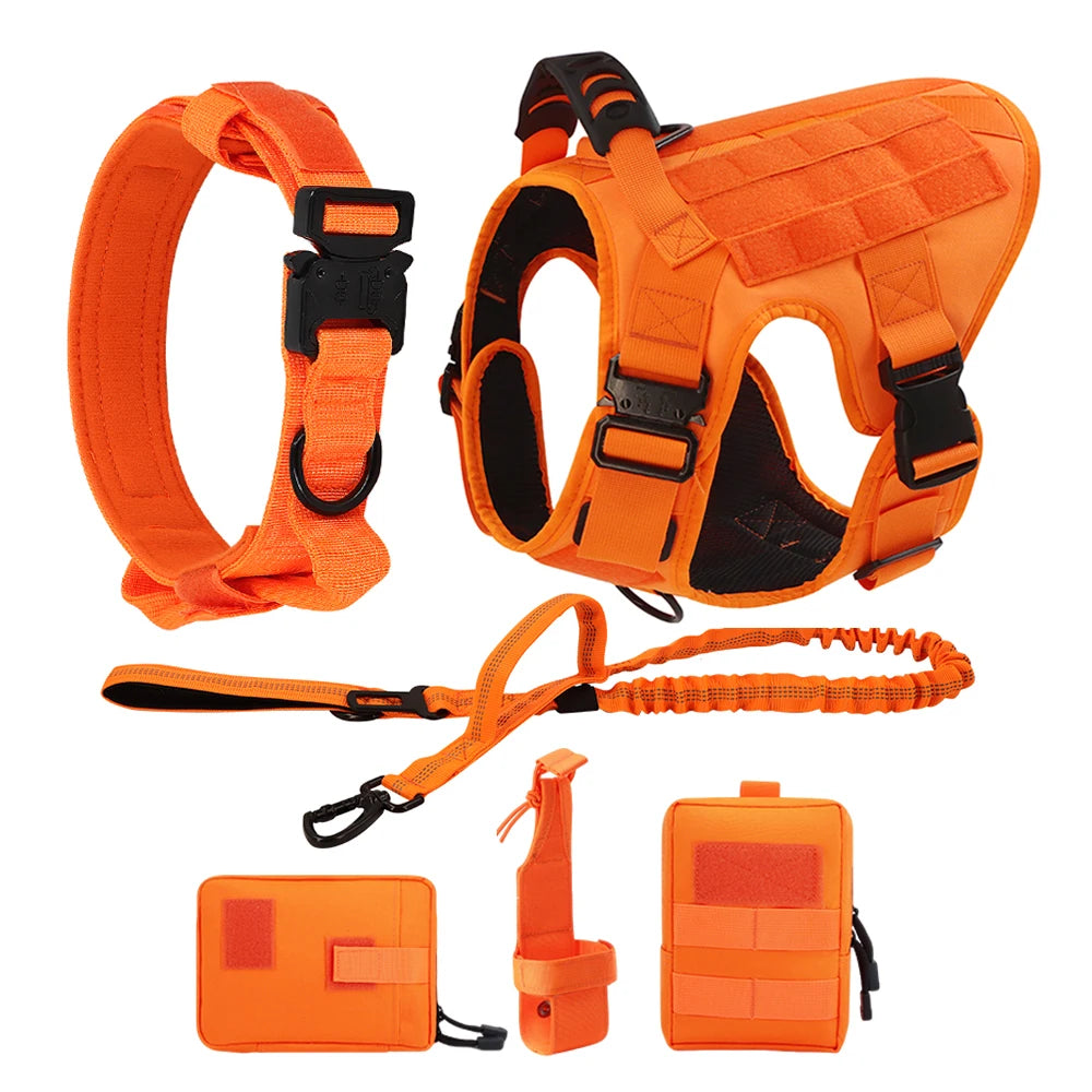 PETRAVEL Military Camouflage Dog Harness Vest Adjustable