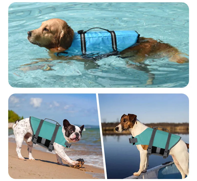 SHISHI CN Dog Life Jacket With Adjustable Straps Reflective