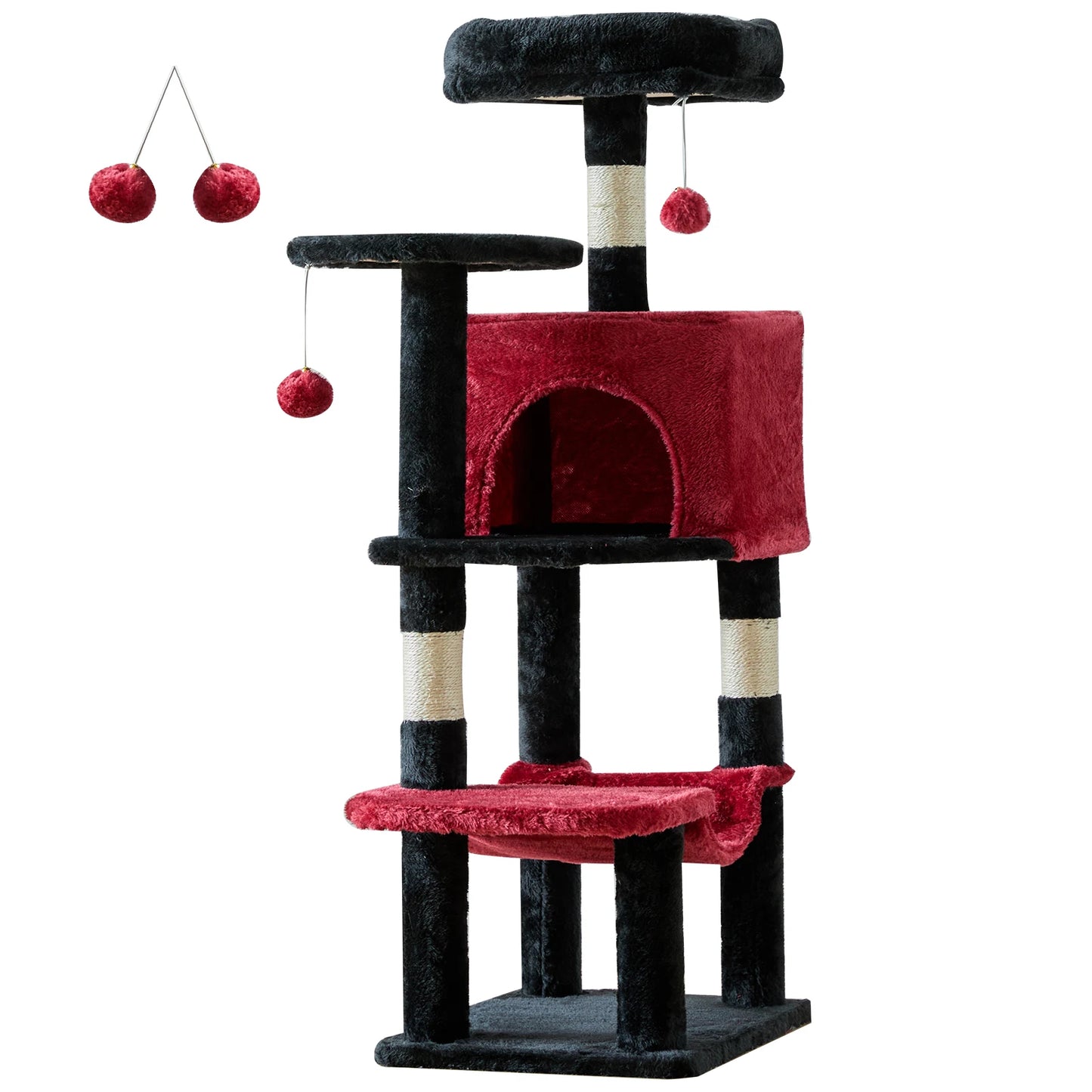 JHK Cat Tree Multi Level Scratching Tower For Indoor Cats