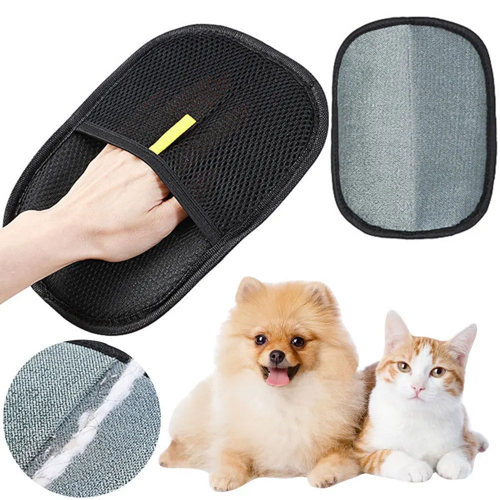 APWIKOGER Pet Hair Remover Mitt Deshedding Glove Dog Cat Rabbit