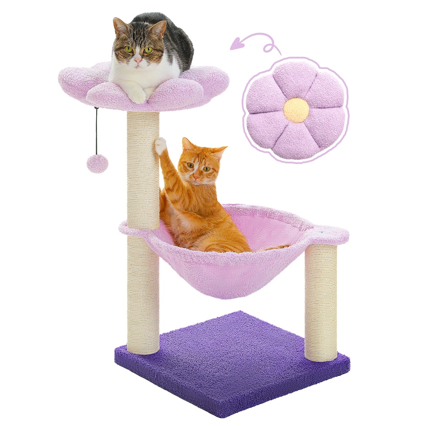 PAWZ Road Flower Cat Tree With Sisal Scratching Post