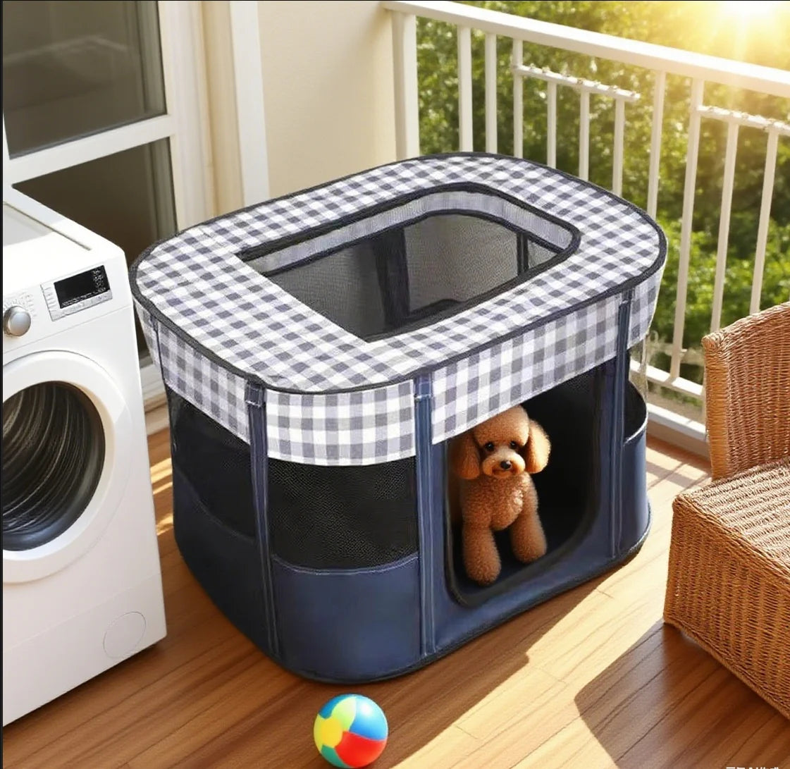 Foldable Pet Delivery Tent For Cats And Dogs Breathable Maternity Bed
