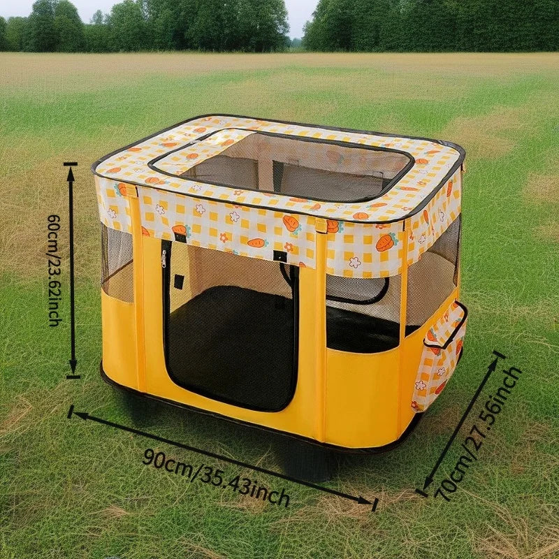 Foldable Pet Delivery Tent For Cats And Dogs Breathable Maternity Bed
