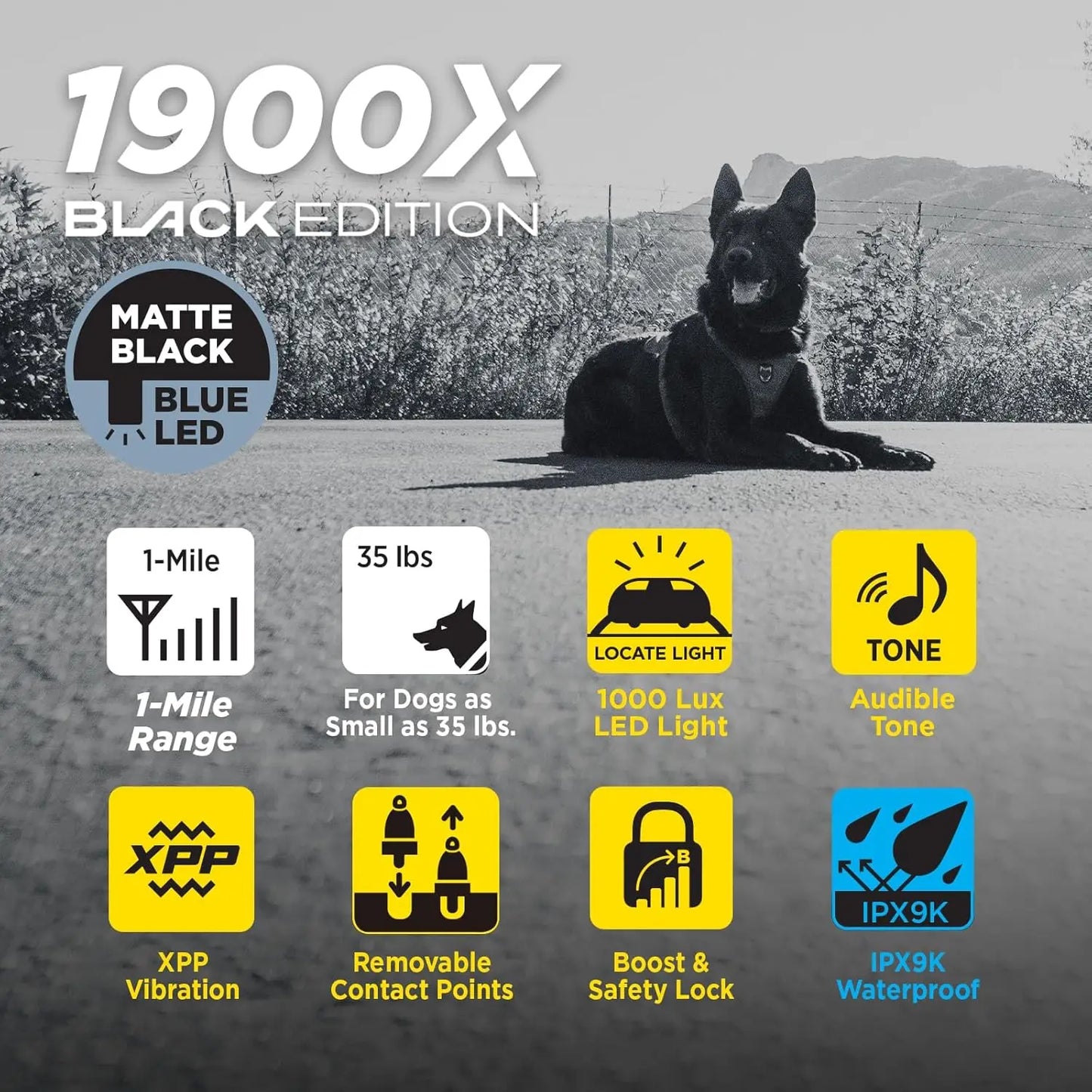 1900X E-Collar For Dogs Pro Edition