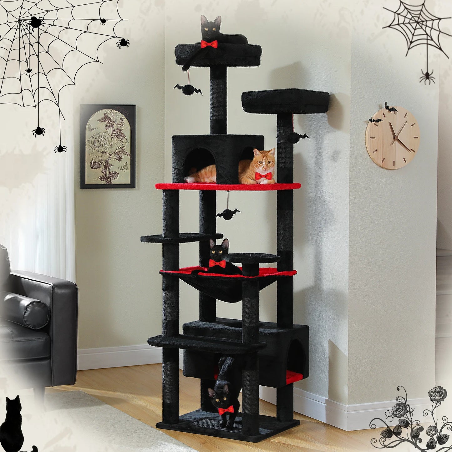PAWZ Road Indoor Cat Tree Tower With Sisal Scratching Posts