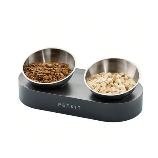Elevated Stainless Steel Pet Food And Water Bowl