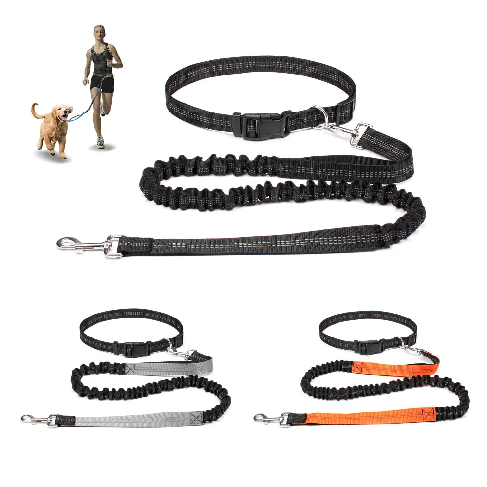 NONECN Hands Free Dog Leash Waist Belt Adjustable Reflective