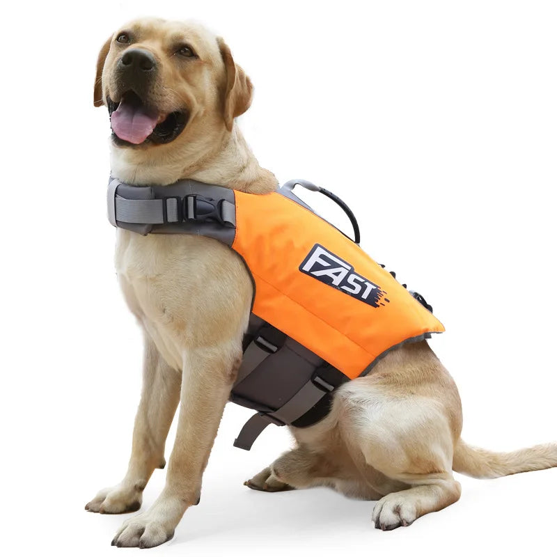Dog Life Jacket Swimming Vest Reflective Adjustable For Pets